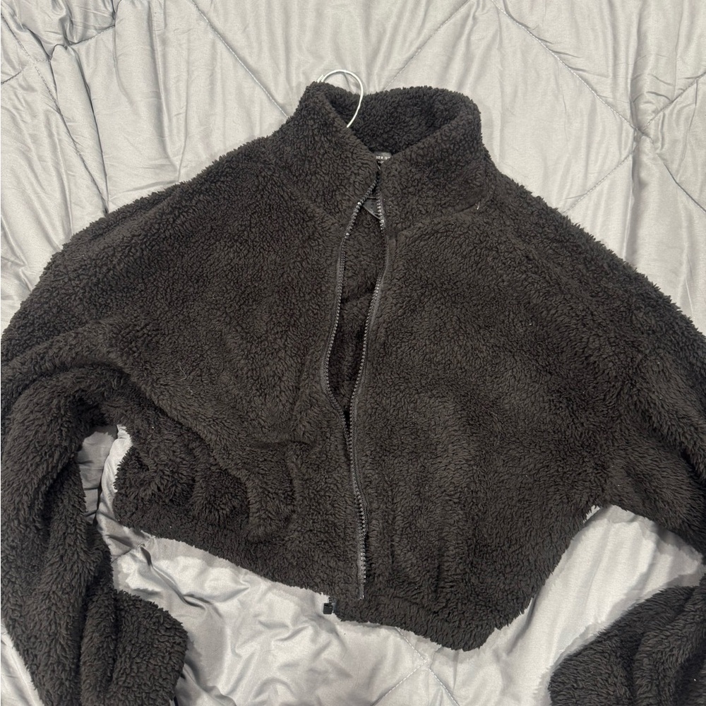 SHEIN Black Teddy Jacket - Picture 2 of 2